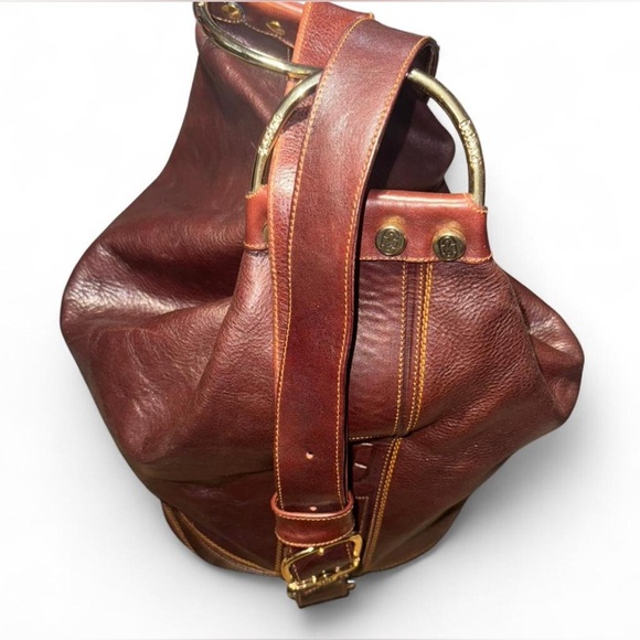 MARINO ORLANDI Bucket Bag Leather Handbag. - Picture 4 of 9